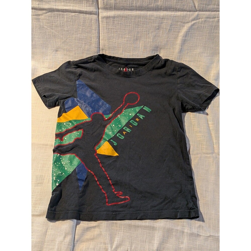 Colorblock Air Jordan Youth 10-12 Black T-Shirt